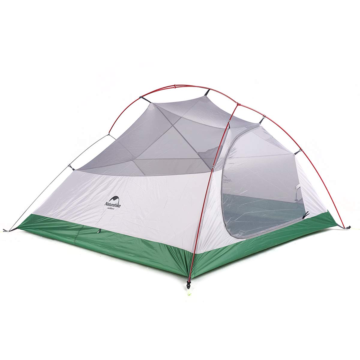 Naturehike New Cloud-up 3 Personas Tienda Mejorada Tienda de Doble Capa Tienda de campaña Tiendas de Senderismo(210T Verdo Actualización)