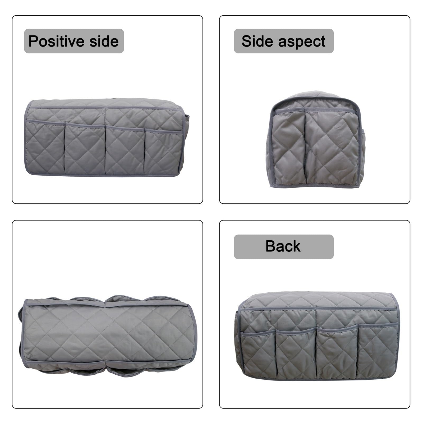 Organizador de Fundas reposabrazos con Bolsillos for sofá, sillón, Soporte Control Remoto for teléfono para Sofá(Brown)