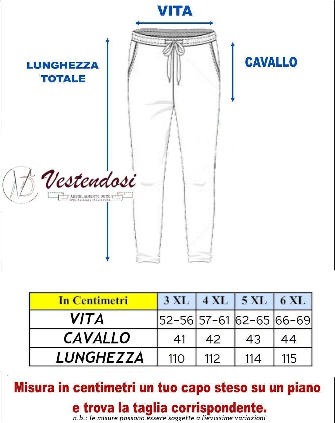 Coveri Tuta da Uomo Completa Felpata Zip Invernale Taglie Forti 3XL 4XL 5XL 6XL