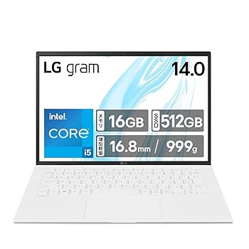 LG gramノートPC オーロラホワイトCore i5 軽量999g 有機EL LG、“光の角度によって表情が変化する”「オーロラホワイト