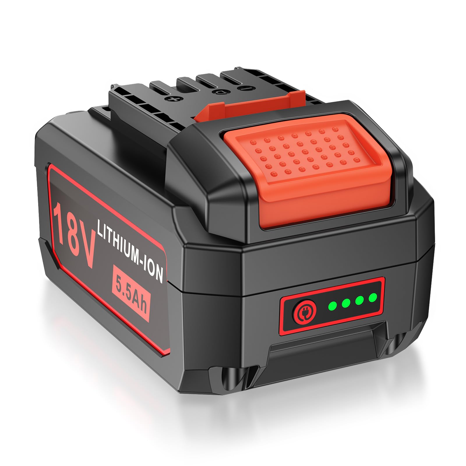 Batteria agli ioni di litio da 18 V, 5500 mAh, per attrezzi Flex AP, FL1850, batteria di ricambio 445894, con indicatore di carica