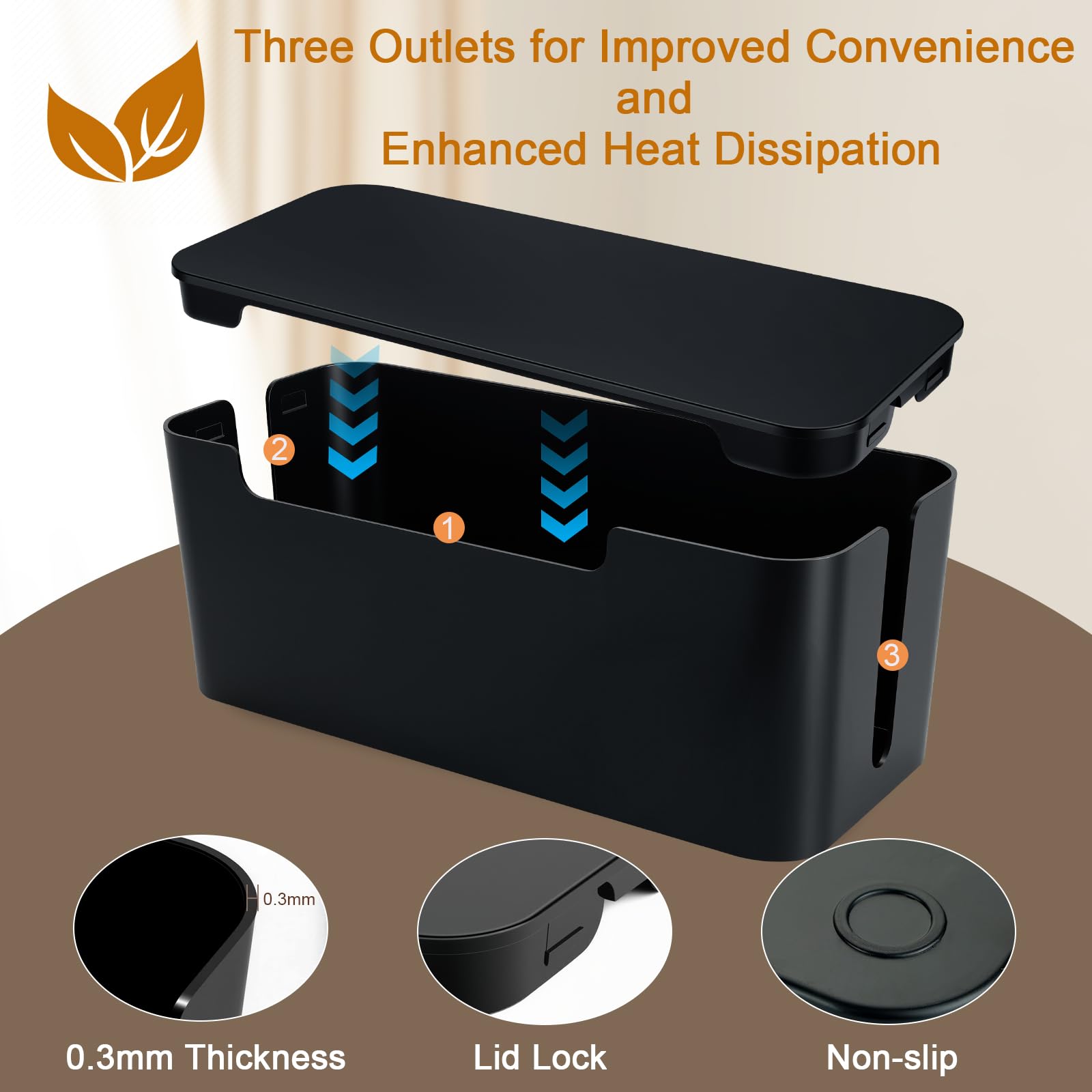 Cable Management Box - Organize Your Desk! -4