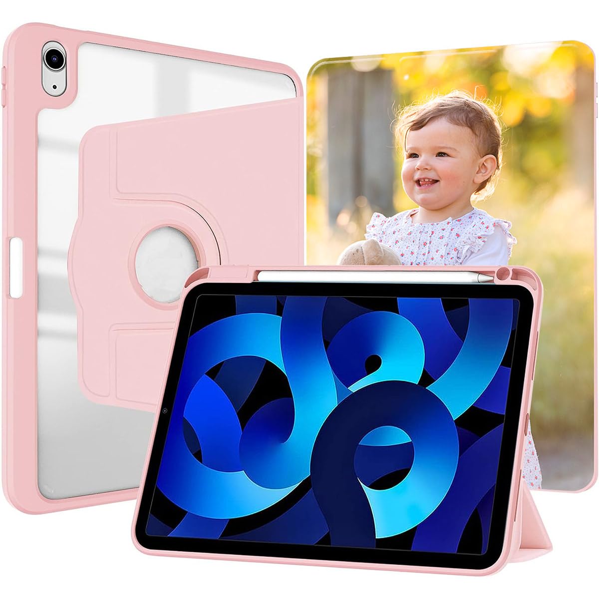 Rotating Case For IPad 9.7 Inch 6th/5th (2018/2017), And