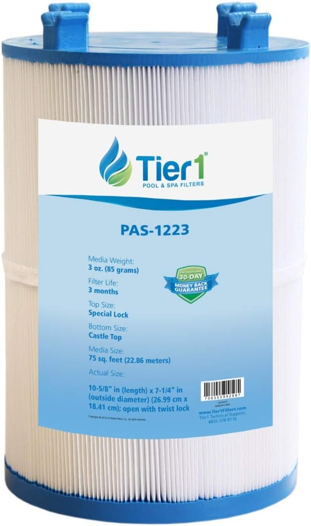 Tier1 Dimension One 1561-00, Pleatco PDO75-2000, Filbur FC-3059, Unicel C-7367 Comparable Replacement Spa Filter Cartridge for Dimension one Spas