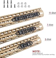 Vista 3 de Compatible se ajusta a los rieles MMlocks/KKeymods, accesorios de sección de riel de aluminio de 3 ranuras, 7 ranuras, 11 ranuras para el sistema