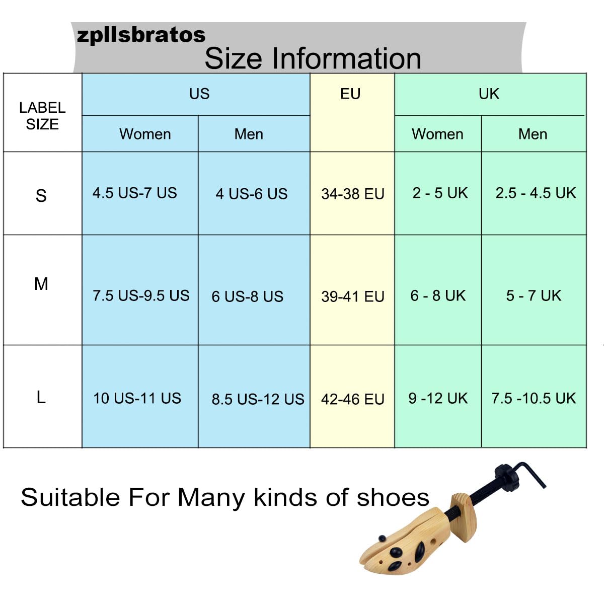 une paire d’Embauchoirs à Chaussures En Bois Femme Homme Unisexe Longueur Largeur Ajustables Elargisseur Extenseurs