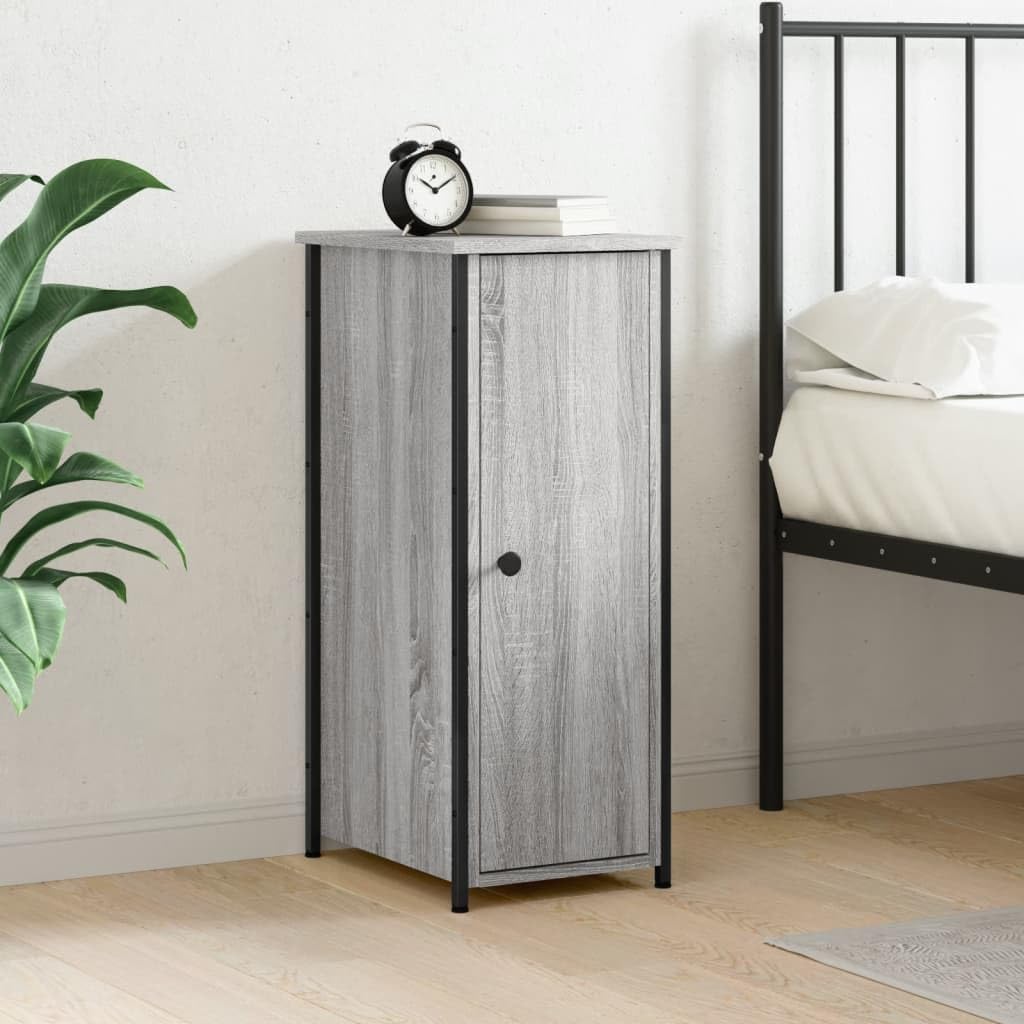 Table de chevet gris Sonoma 32x42x80 cm en bois d'ingénierie pour chambre