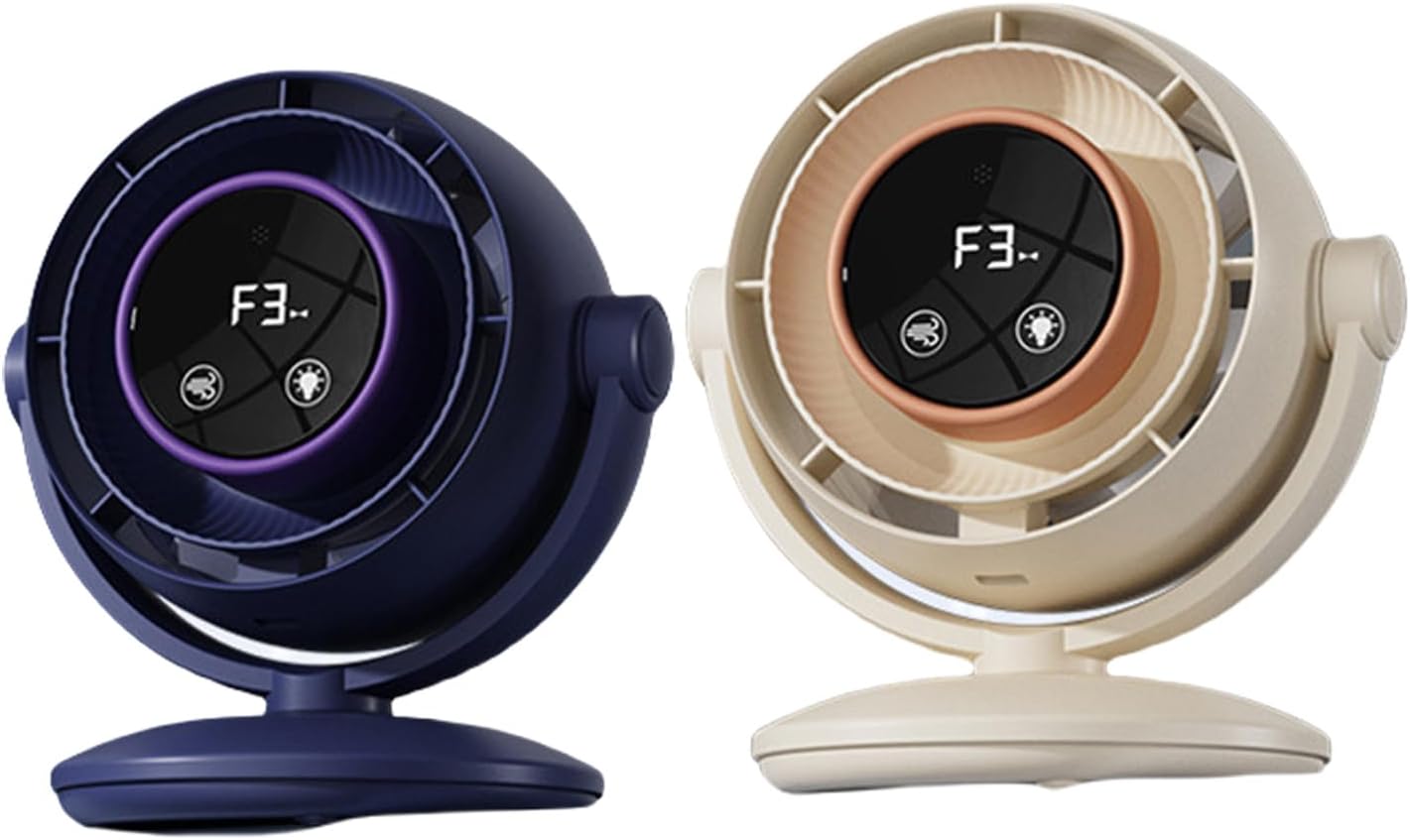 Practical Small Desktop Fan Comfortable Small Fan 4000mAh Fan Rechargeable Air Cooling Fan Suitable For Home Table Quiet Home Cooling Fan