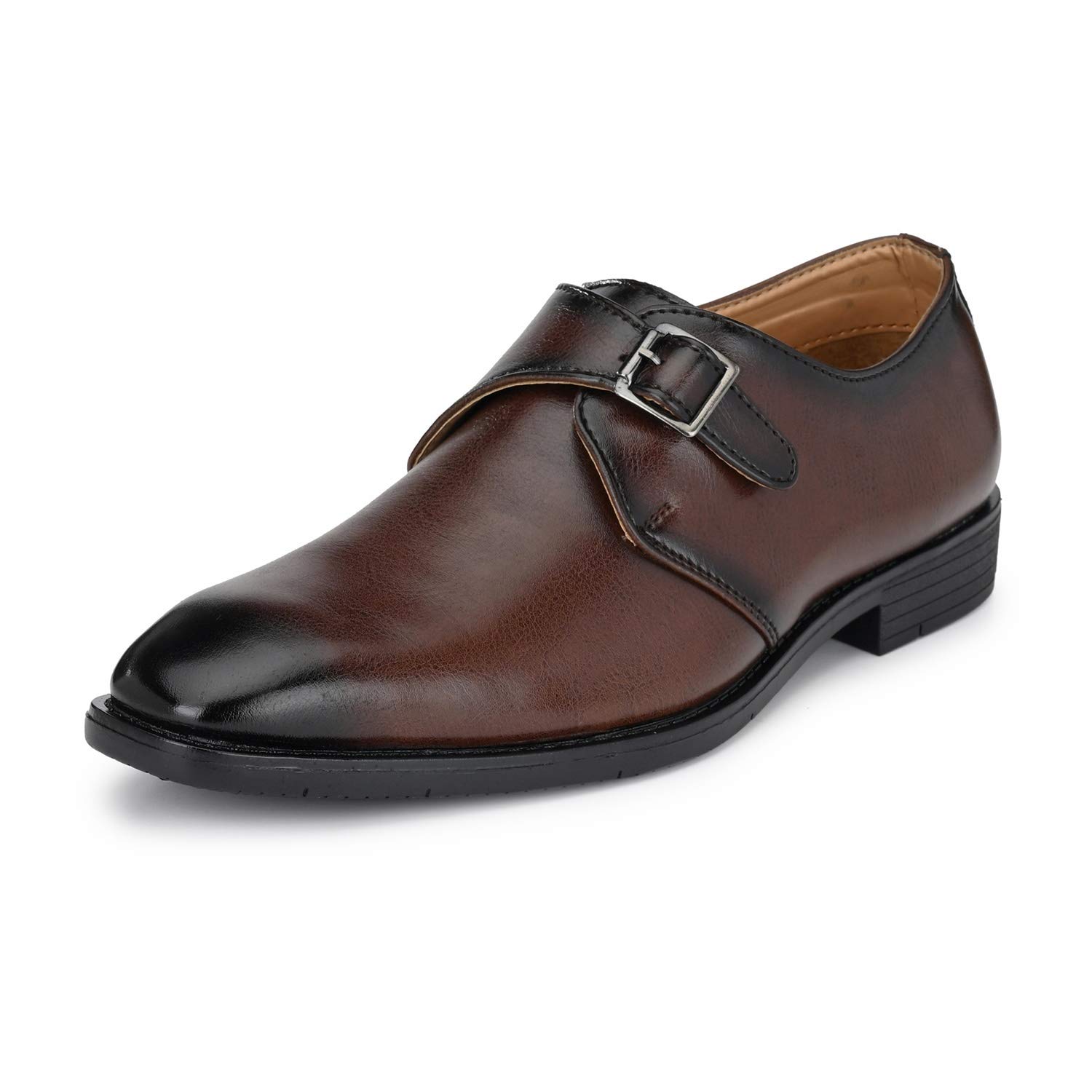 Prolific Men Brown Formal Monk Strap Slip On Shoe (10, Brown) (B07YG9FHP8) Amazon Price History, Amazon Price Tracker