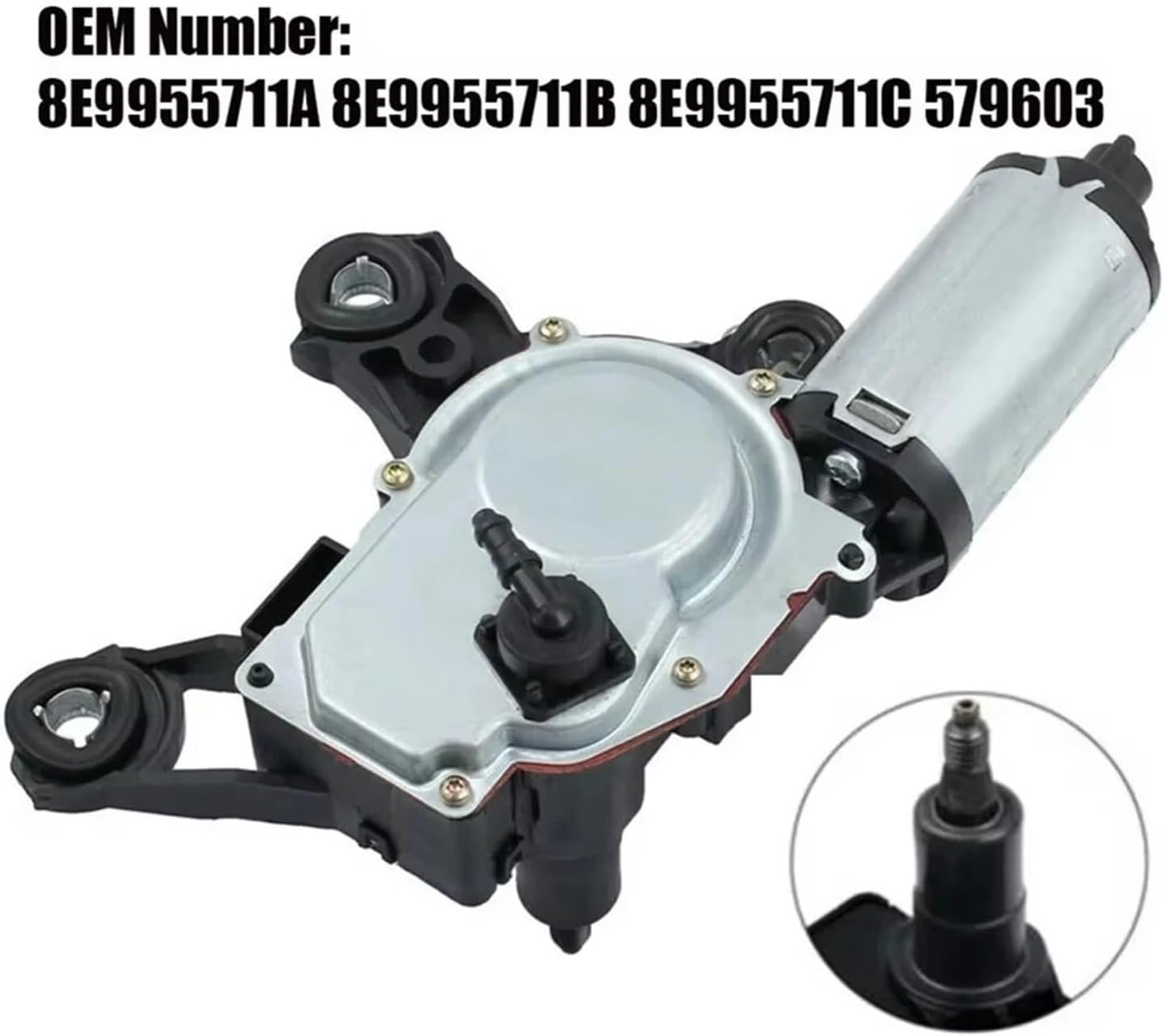 Rear Windscreen Wiper Motor Compatible For A3 A4 A6 Q5 Q7 B5 B6 B7 1.8 OEM 8E9955711A 8E9955711B 8E9955711C 579603 8E9955711E