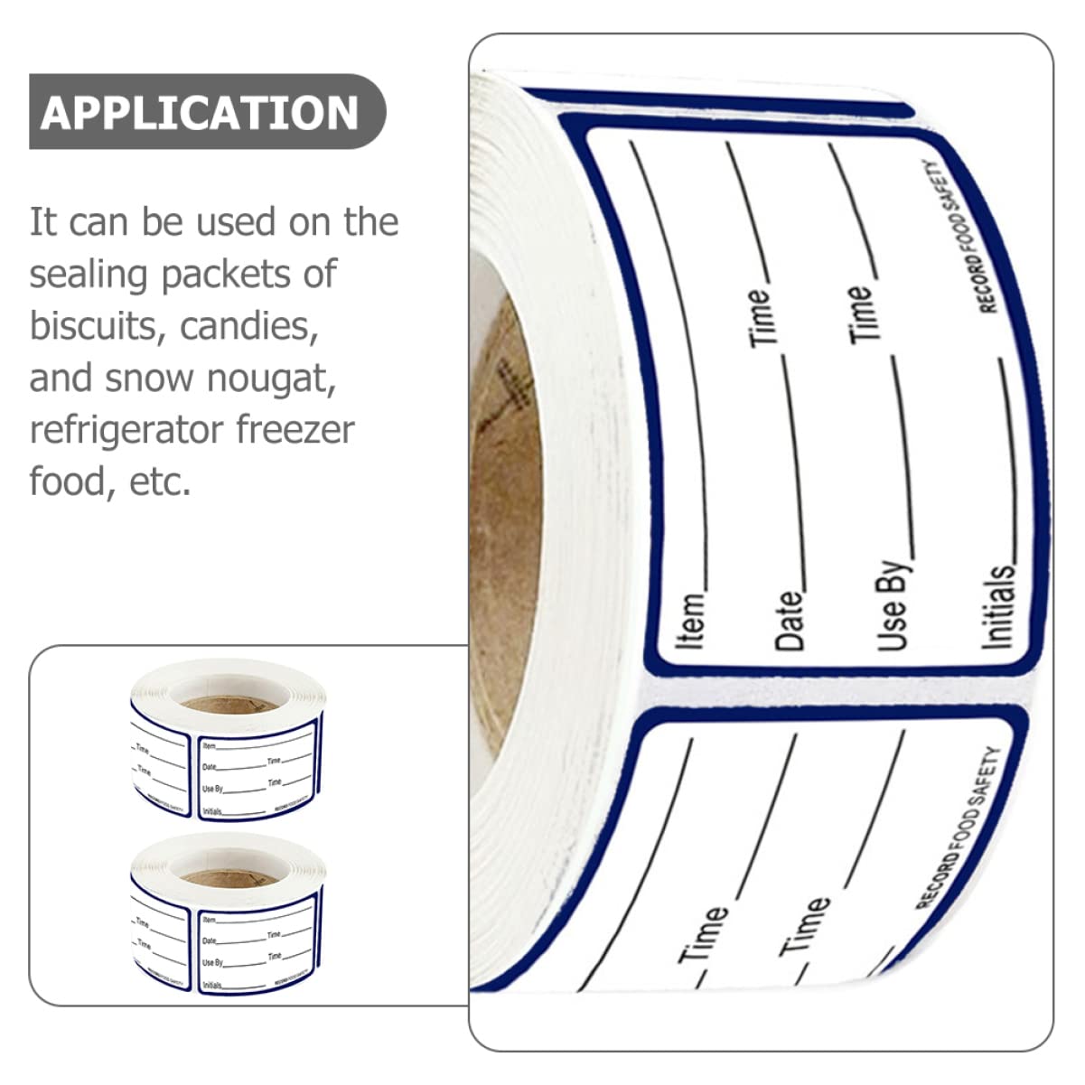 NUOBESTY 4 Set Etichetta Data Adesivo Etichetta Cucina Etichette Per Alimenti Frigorifero Congelatore Etichette Alimentari Adesivo Per Del Cibo Adesivi Carta 2 * 4
