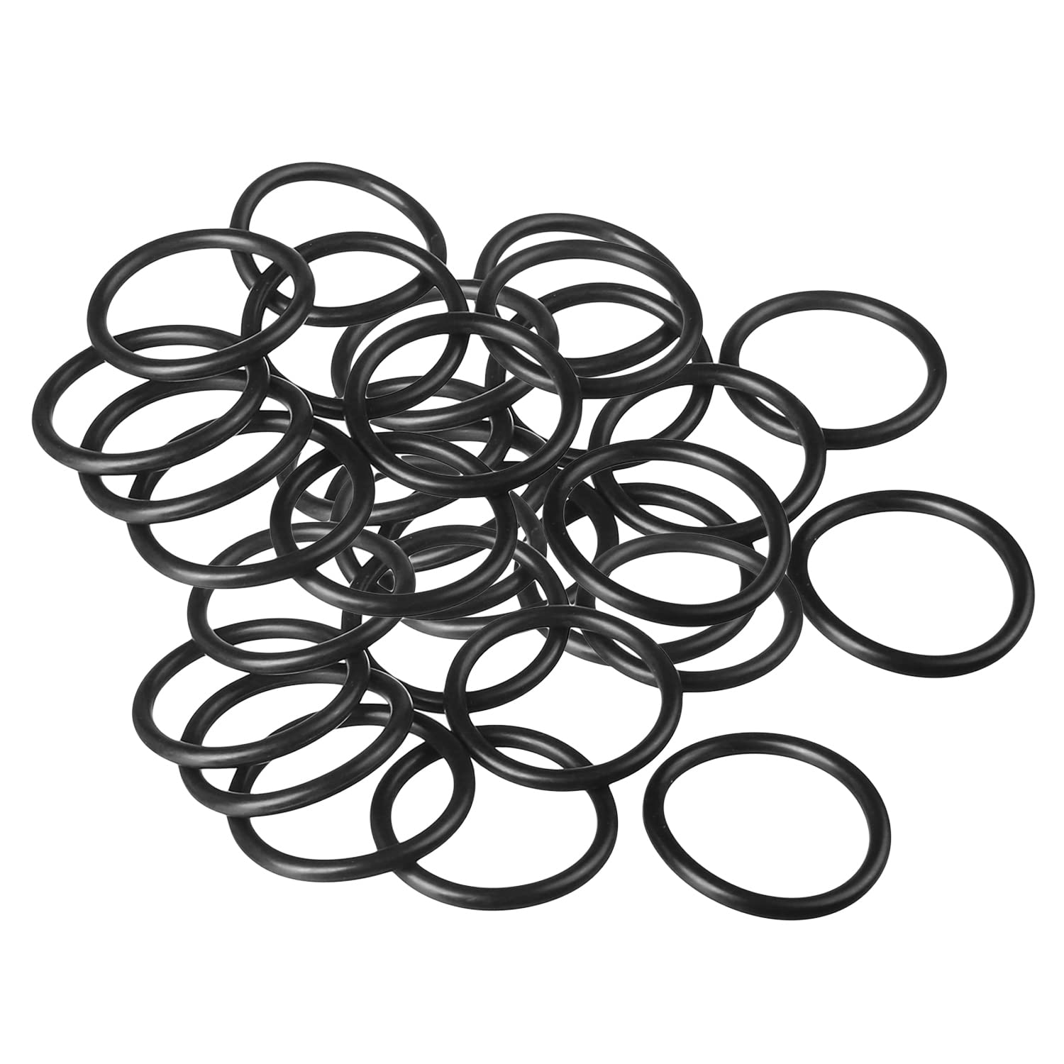 Othmro 25pcs Nitrile Rubber O-Rings, 34mm OD 29mm ID 2.5mm Width, Rubber Washers Metric Buna-N Sealing Gasket Rings, Auto Quick Repair — image 1