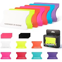 FOSHIO 7PCS 30- 90 Hardness Vinyl Wrap Squeegee Kit with 10PCS Felt Pads Scratch-Free Felt Squeegee for Vinyl Rubber Squeegee Vinyl Wrap Tools