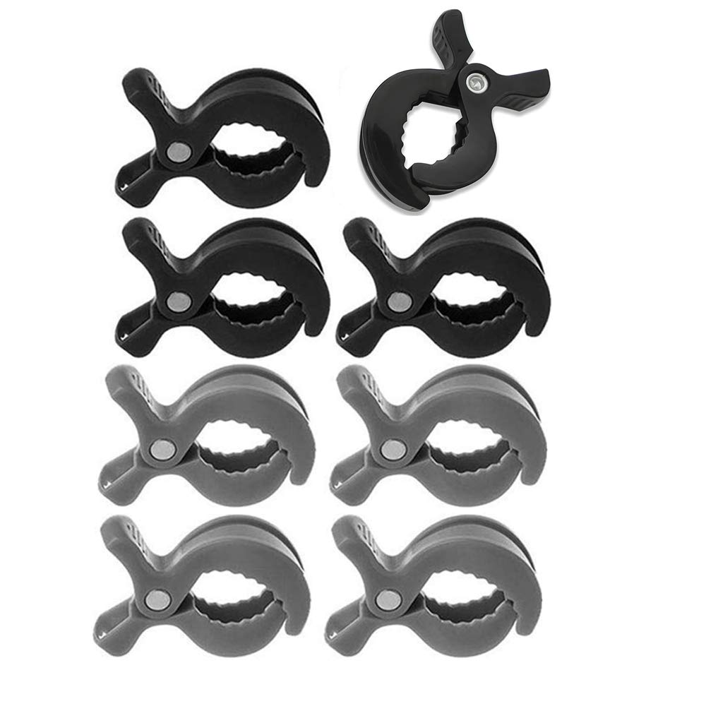 Kinderwagen Klammer, 8 Stück Kinderwagen Klammern, Kinderwagen Clips Set zum Befestigung von Musselintuechern Decken, Abdeckungen, Stilltuch oder Baby Spielzeug