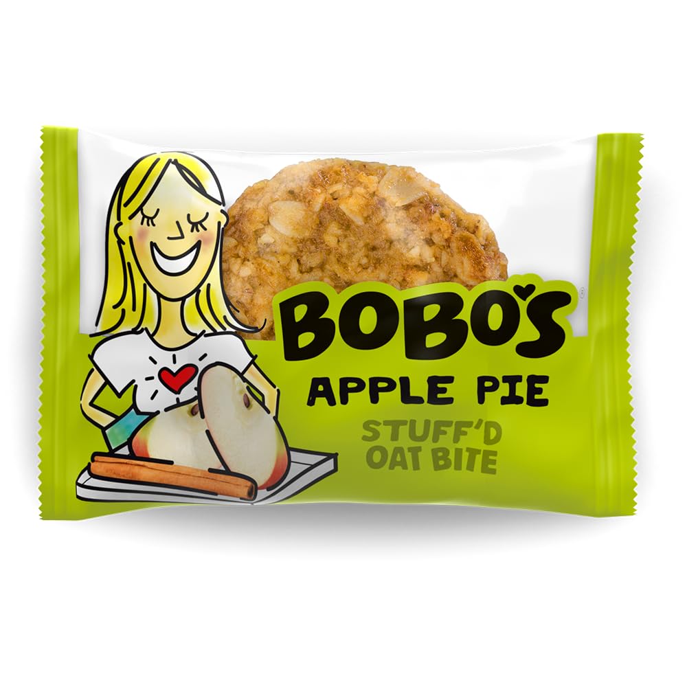 Bobo's Apple Pie Bite, Gluten Free, Non-GMO, Whole Grain Oats, Pack of 30 | Snack Bars | On-the-Go | Made with Simple Ingredients