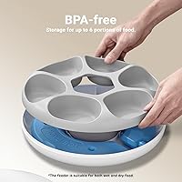 Vista 5 de iPettie Donut Frost - Dispensador automático de 6 comidas WiFi para gatos con control por aplicación, comedero automático para gatos de comida seca