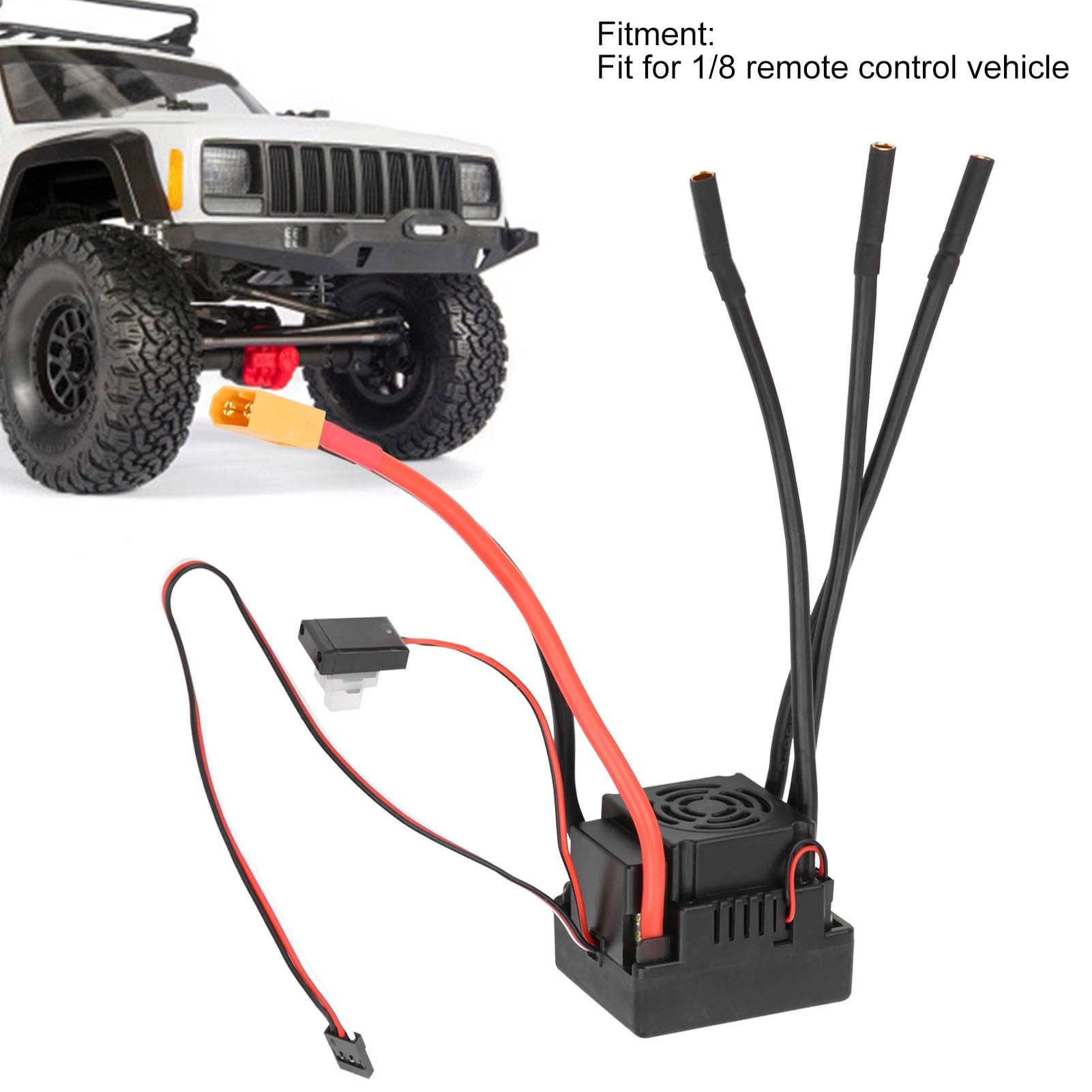 Imperpose-80a Brushless ESC Electric SpeedController para 1/8 RC Car, Compatible con Motores sin Sensor (XT60)