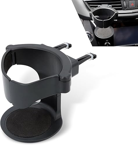 leechio 1 soporte para taza de ventilación de aire acondicionado para automóvil, 3.74 x 3.14 pulgadas, ajuste automático con una sola mano, soporte