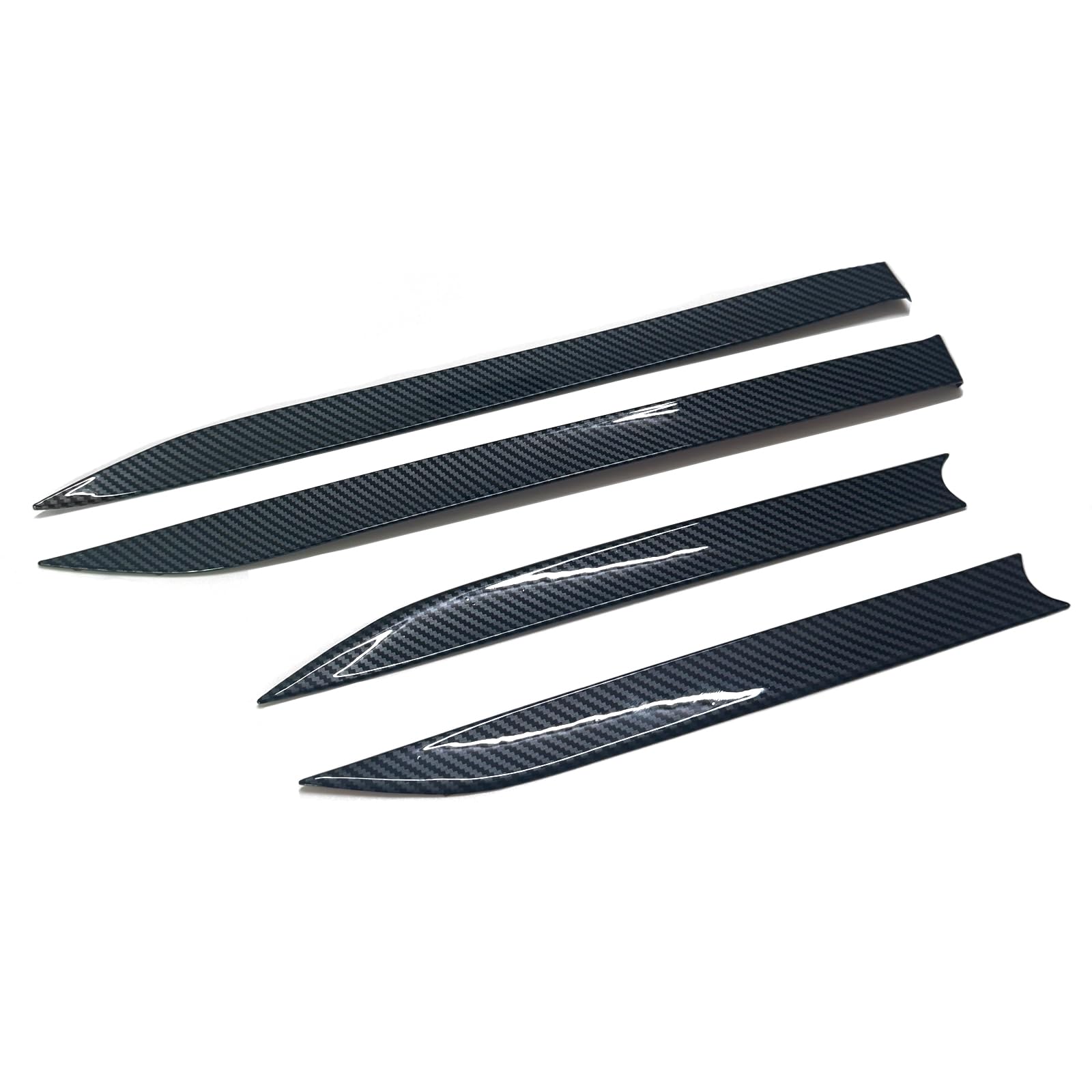 AEETUED Carbon Fiber Pattern Inner Door Panel Cover Trim Interior Moulding Accessories Fit for Ford Ranger 2024 2025 (Carbon Fiber Pattern)