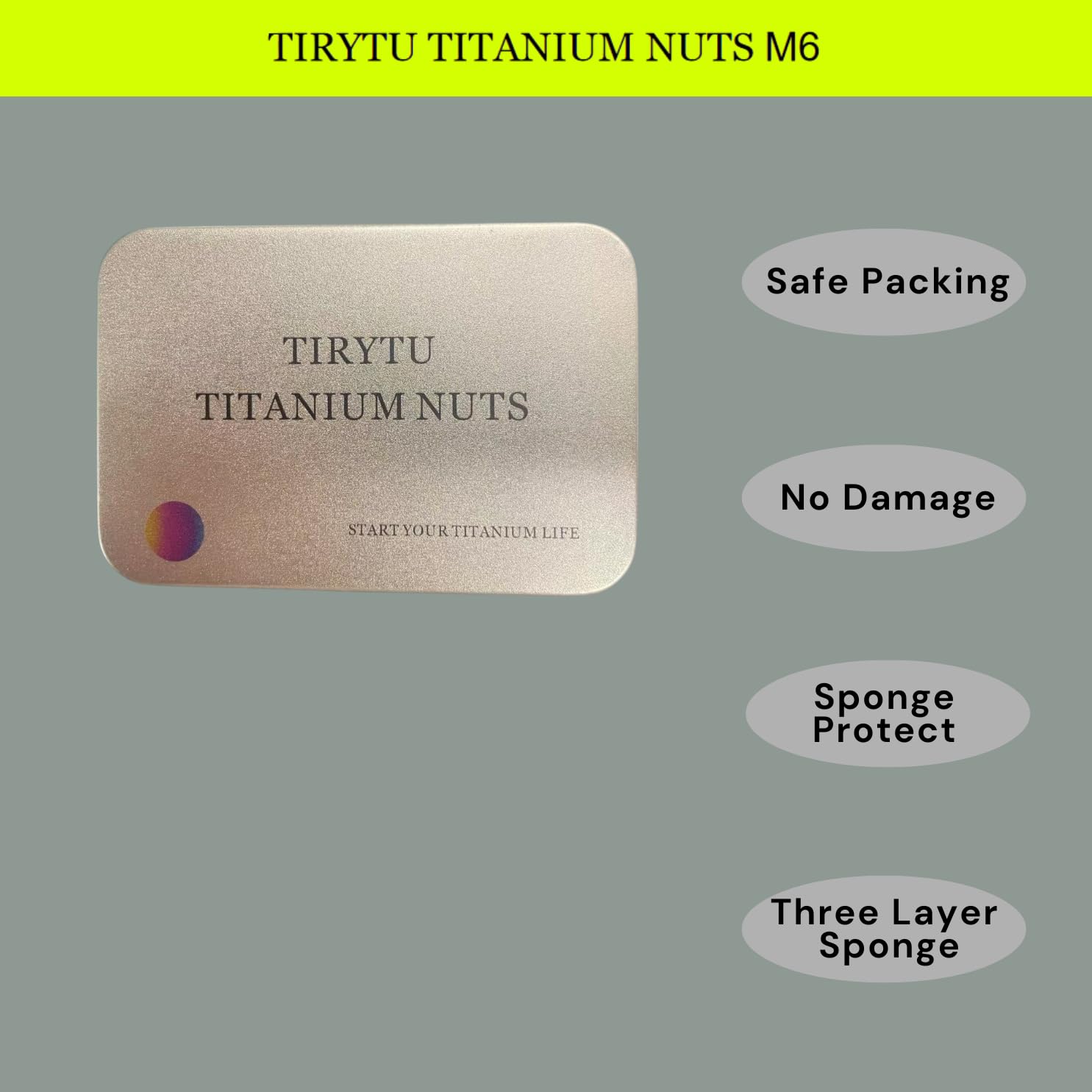 Titanium M6x1.0 Flange Hex Nuts 10pc - Grade 5 Ti-6Al-4V Colorful