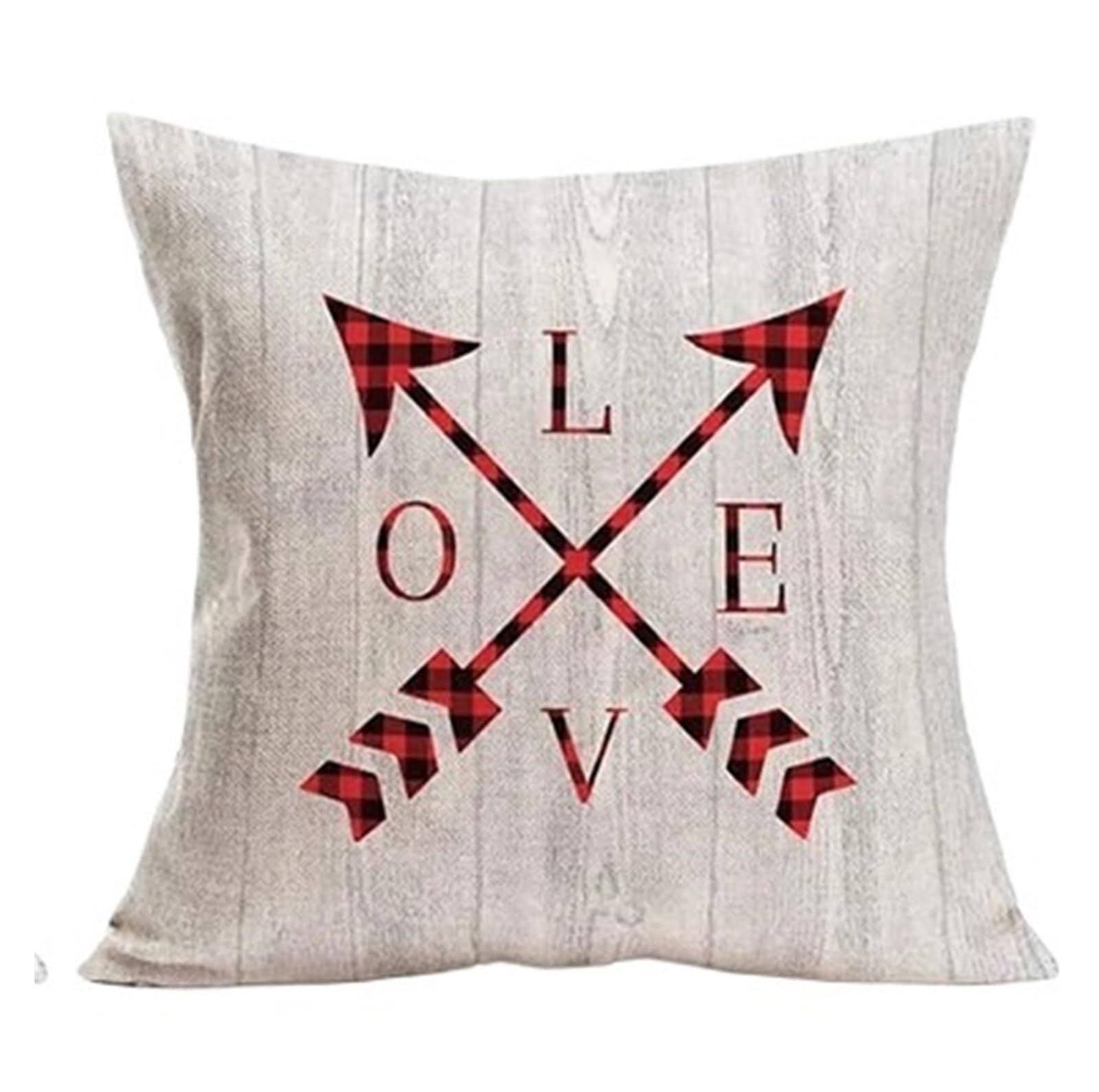 Taie d'oreiller pour couple 4 pièces rouge 45x45cm pour housse de coussin décorative de maison