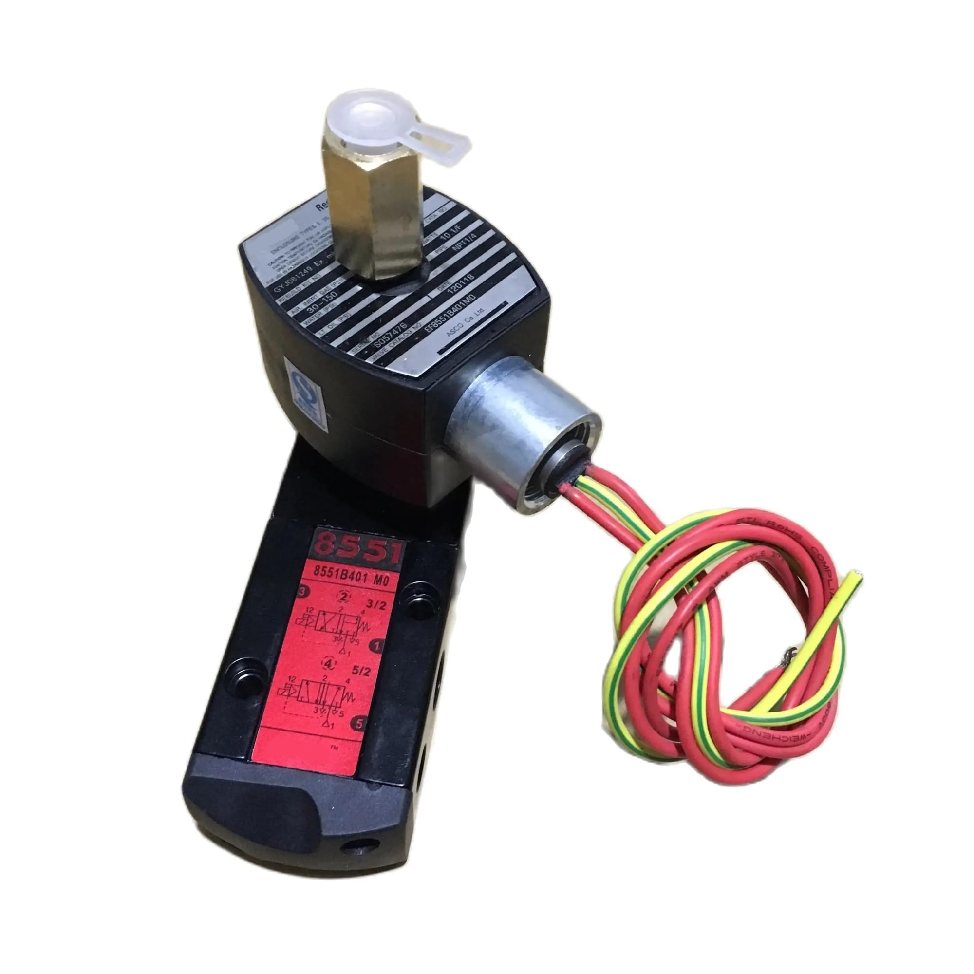 BACYDLPL EF551G402MO Solenoid Valve 3/2way - 5/2way G1/4"(AC110V)