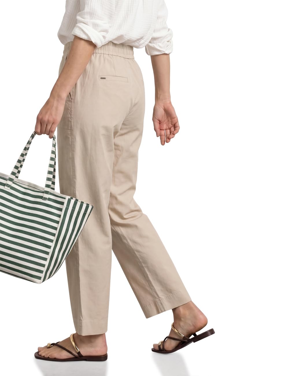 Street One Damen Straight Leg Hose mit Turn-Up-Detail 3817870