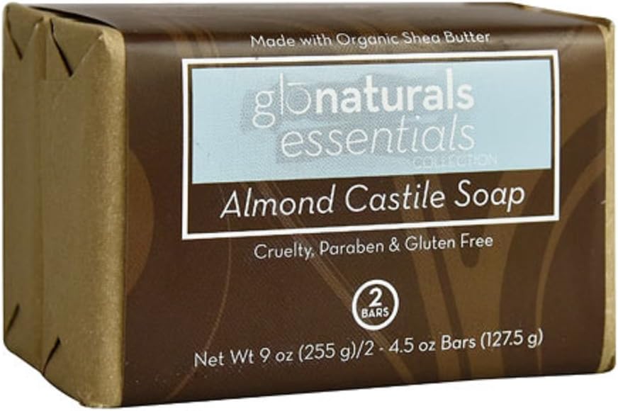 Glonaturals Essentials Almond Castile Soap - 2 Bar Pack