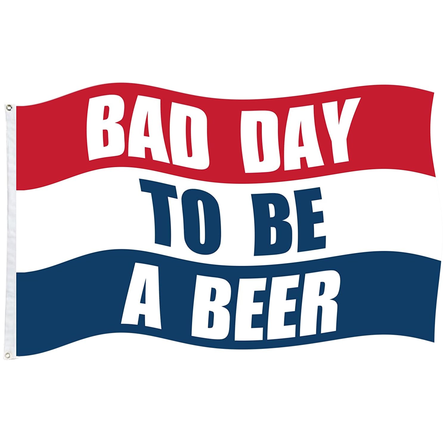 Swinnkyla Funny American Beer Flag - Bad Day To Be A Beer 3x5ft Outdoor Banner with Brass Grommets, Decorative Flag for College Dorms & Wall