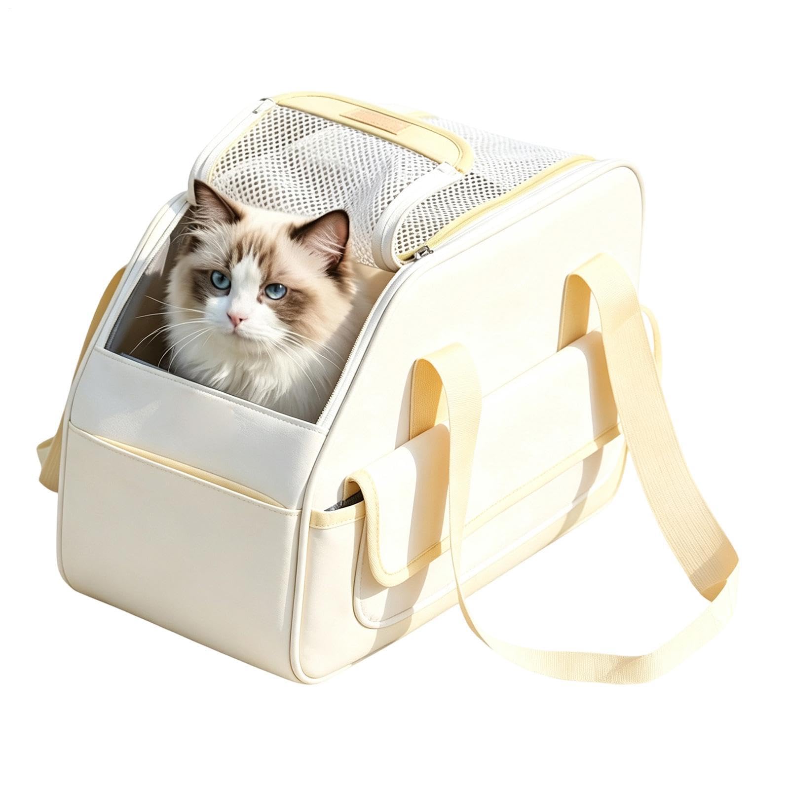 Kleine Hundetragetasche Tragbare Mehrkammertasche mit Komfortgriff