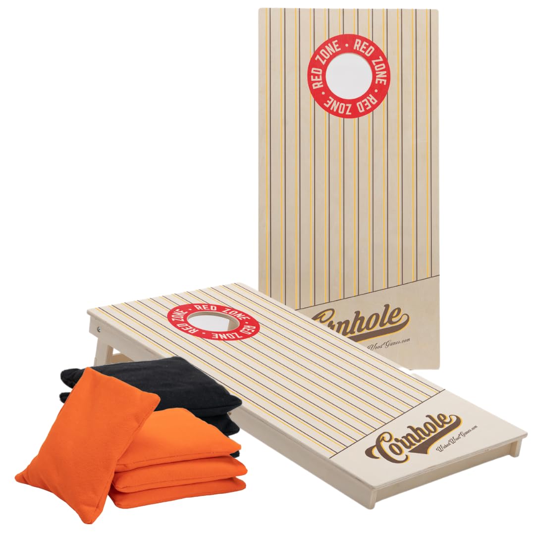 Cornhole Set – 120 x 60 cm – Gioco a foro cieco – Wicked Wood – Set di tavole con licenza ufficiale ACL – 2 x 4 sacchetti Cornhole 450 g – Cornhole Gioco Outdoor