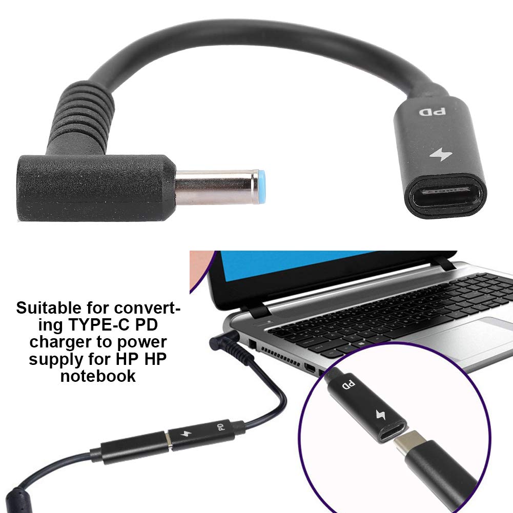 Câble D'alimentation Goshyda USB-C Vers DC 3.0x1.1mm - Charge 100W PD - Nylon Tressé 17cm