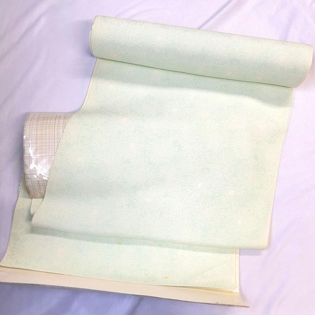 襦袢反物 着尺 長襦袢 菊花 紗綾形地紋 着物 091tz