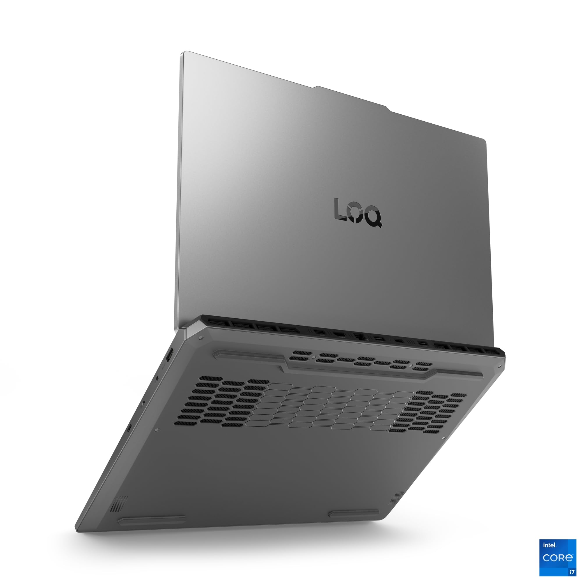 Lenovo LOQ Gaming AI Laptop | 17.3" Full HD 165Hz | NVIDIA GeForce RTX 5070 | Intel Core i7-14700HX | 16GB RAM | 512GB SSD | Ohne Windows | QWERTZ | 24-Zonen-RGB-Tastatur | Grau | 3 Monate Game Pass