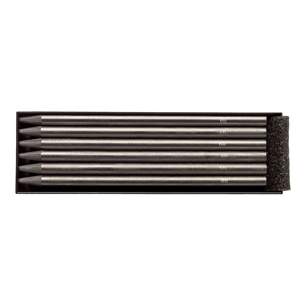 Jackson's : Graphite Lead Refill : 5.6Mm : Pack Of 6 : 6B