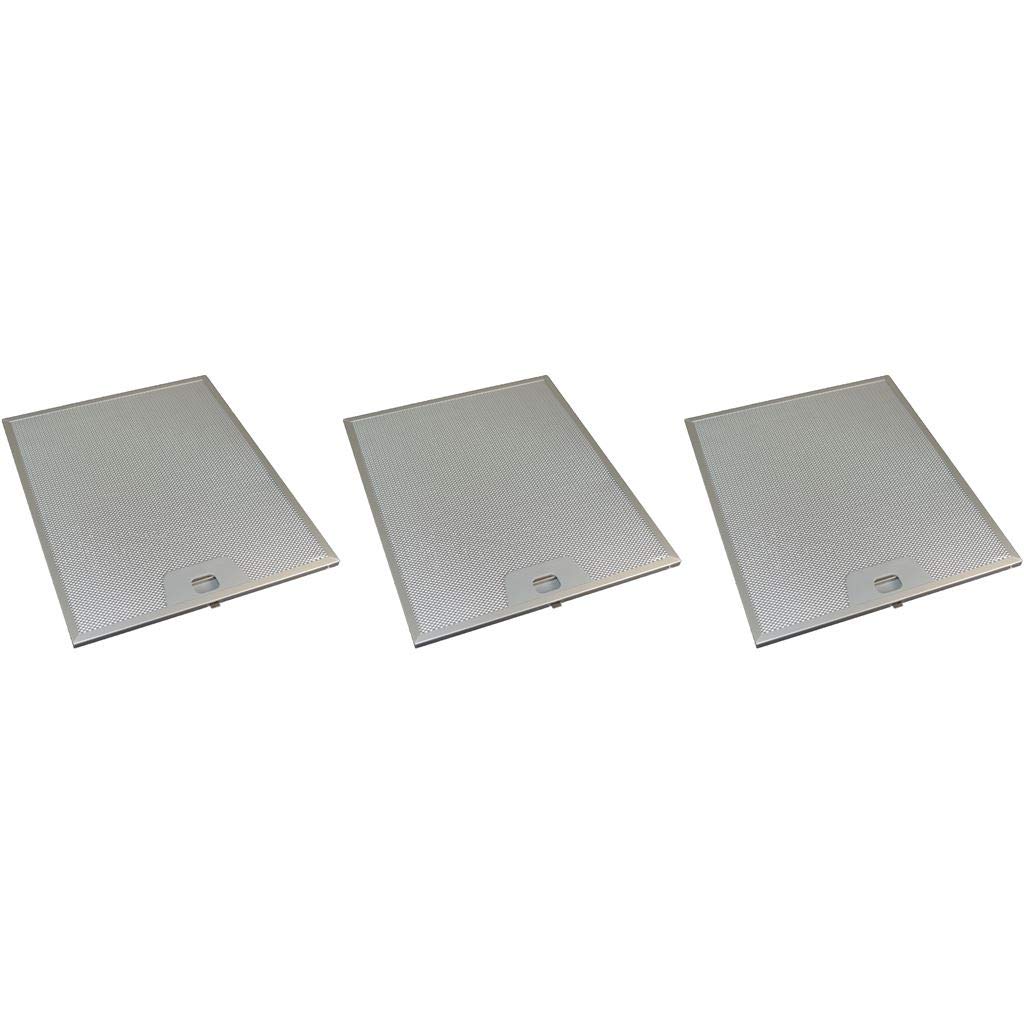 Ufixt Universal Cooker Hood Metal Grease Filters 253mm x 300mm Pack of 3