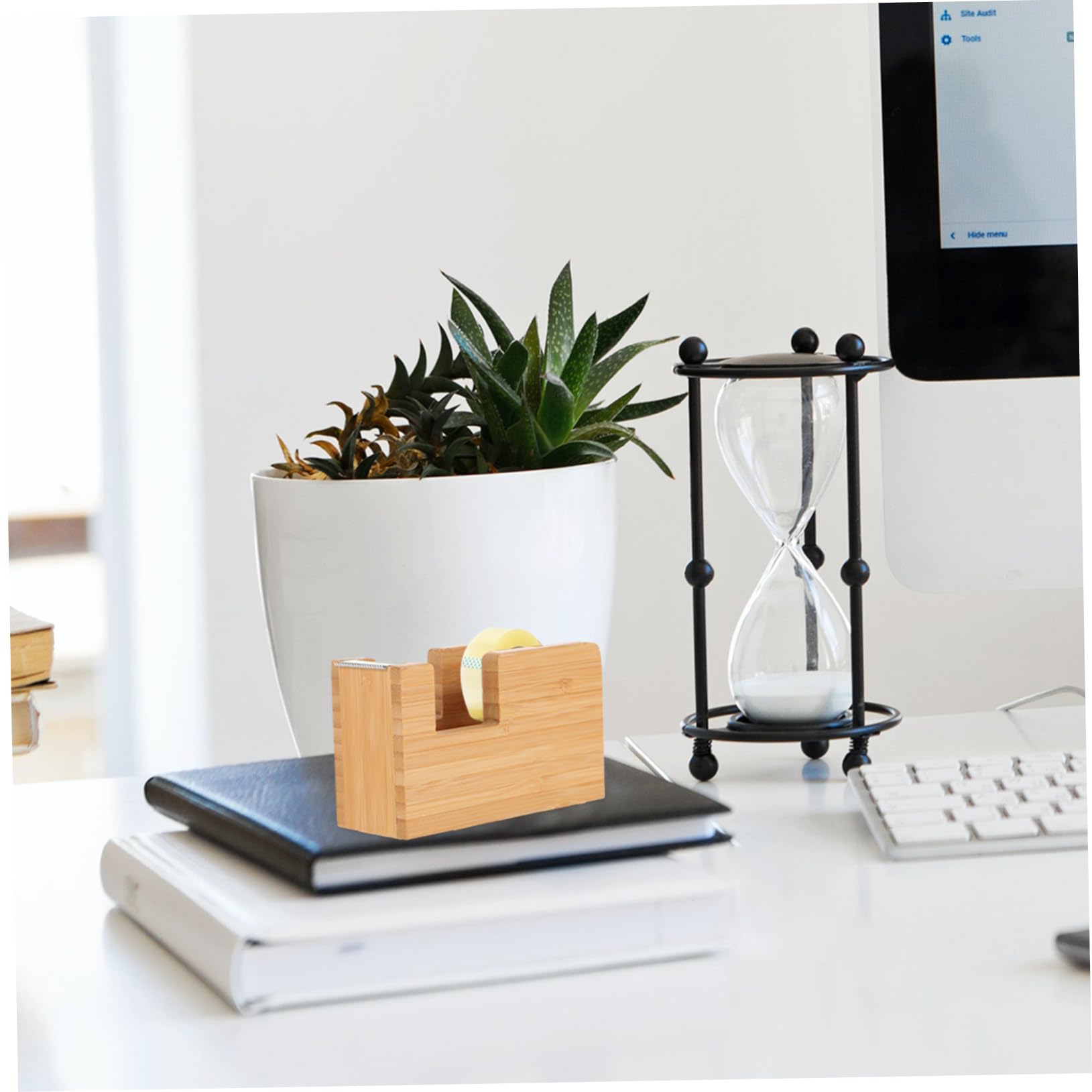 3 Stück Klebebandspender mit Integriertem Cutter Praktischer Abroller für Zuhause und Büro für Klebeband Design Einfach zu Bedienen