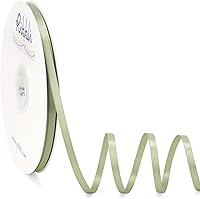 Vista 29 de Ribbli - Cinta de satén burdeos de doble cara, 1 pulgada x 50 yardas - Cinta burdeos oscuro de satén para envoltura de regalos, manualidades