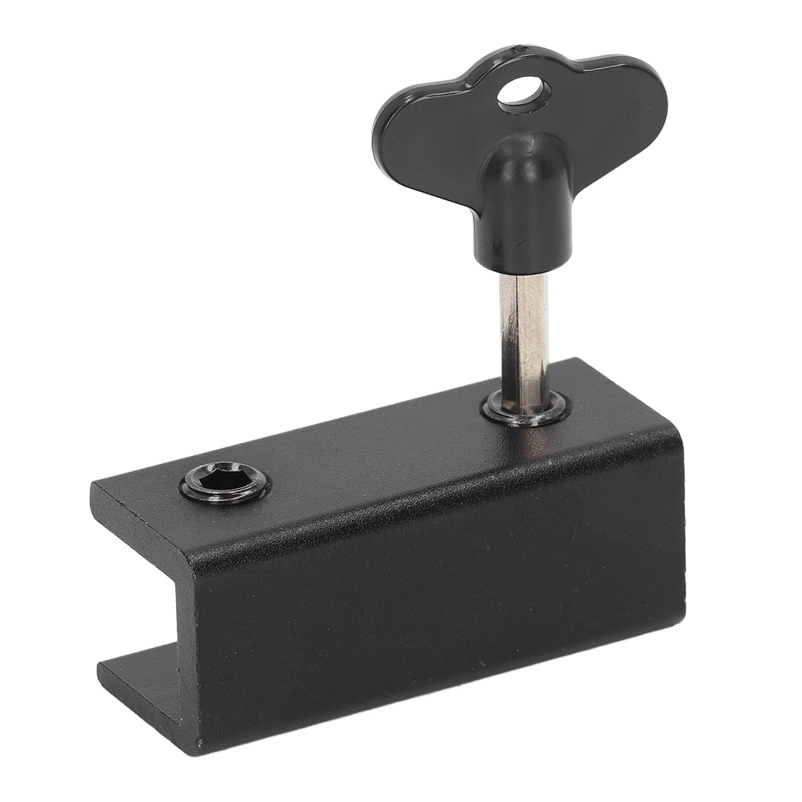 Lock di sicurezza della porta scorrevole 15 pack a doppio foro regolabile bloccato di sicurezza scorrevole orizzontale orizzontale (Black)
