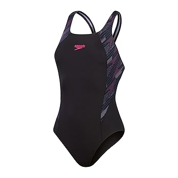 Amazon.com: Speedo womens Swimsuit, Black / Electric Pink