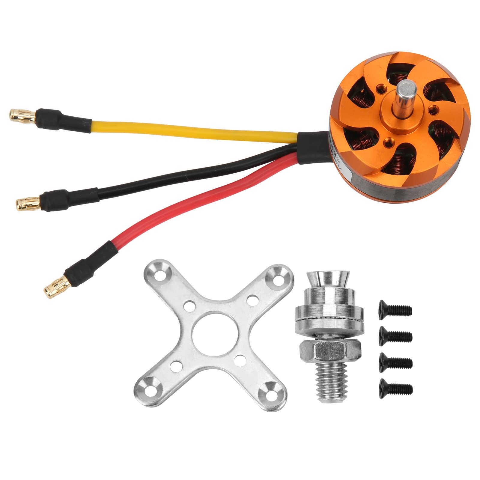VGEBY Motor sin Escobillas RC, D3530 1100KV Motor de Avión RC Reemplazo de Motor Outrunner de Alto Rendimiento y bajo Ruido con Adaptador para Avión de Control Remoto
