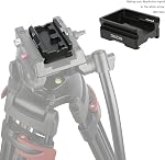 NICEYRIG Quick Release Clamp for ARCA Swiss Standard, with Bottom Plate for Manfrotto 577/501/504/701, Gimbal Tripod Switch Baseplate for RS2/RSC2/Ronin S, Zhiyun Crane 2S/Weebill Lab - 394