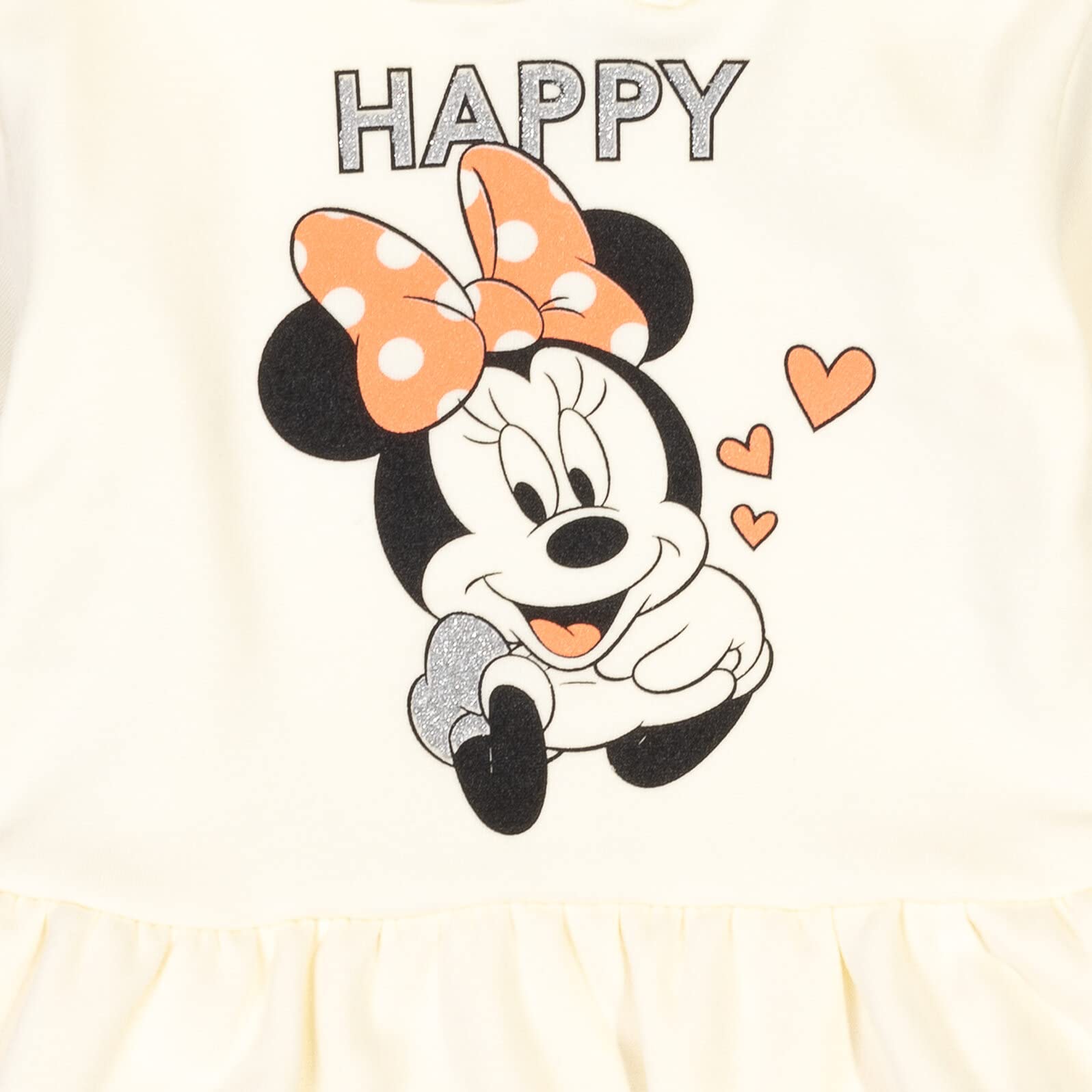 Disney Bluza polarowa z Myszką Minnie, skrzyżowana bluza z kapturem i legginsy, zestaw dla niemowląt i dużych dzieci (12 miesięcy - 14-16)