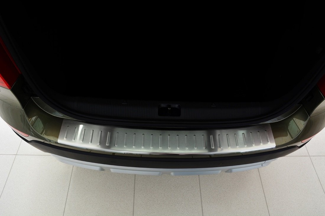 Avisa Edelstahl Heckstoßstangenschutz kompatibel mit Skoda Yeti 2013-2017 'Ribs'