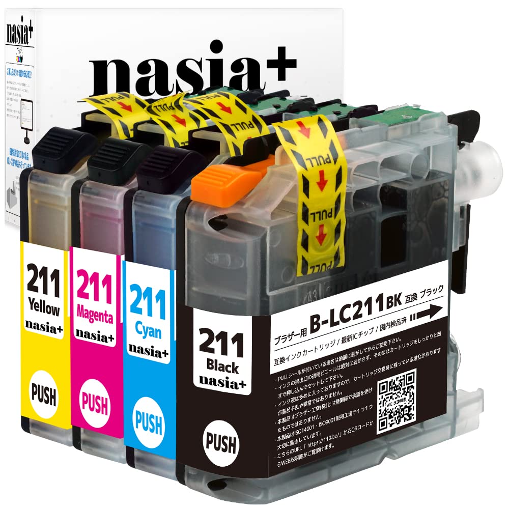 Amazon.co.jp: brother用 LC211-4PK (BK/C/M/Y) 【4色セット 