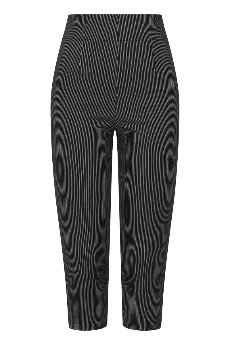 Hell Bunny Unisex Black-White Jack Capris