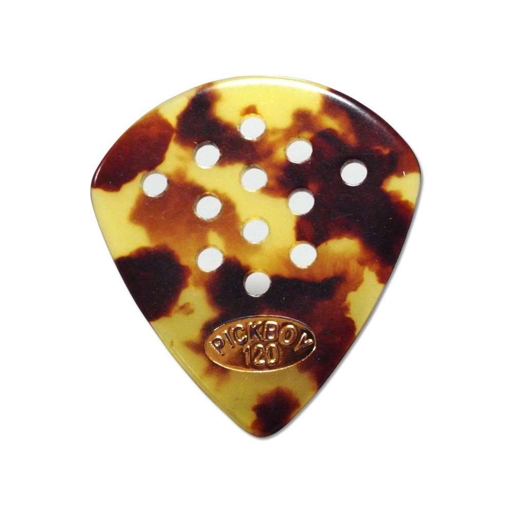 Pickboy Pos-a-Grip, Jazz, Classic T Shell, Cellulose, 1.20mm, 10 picks