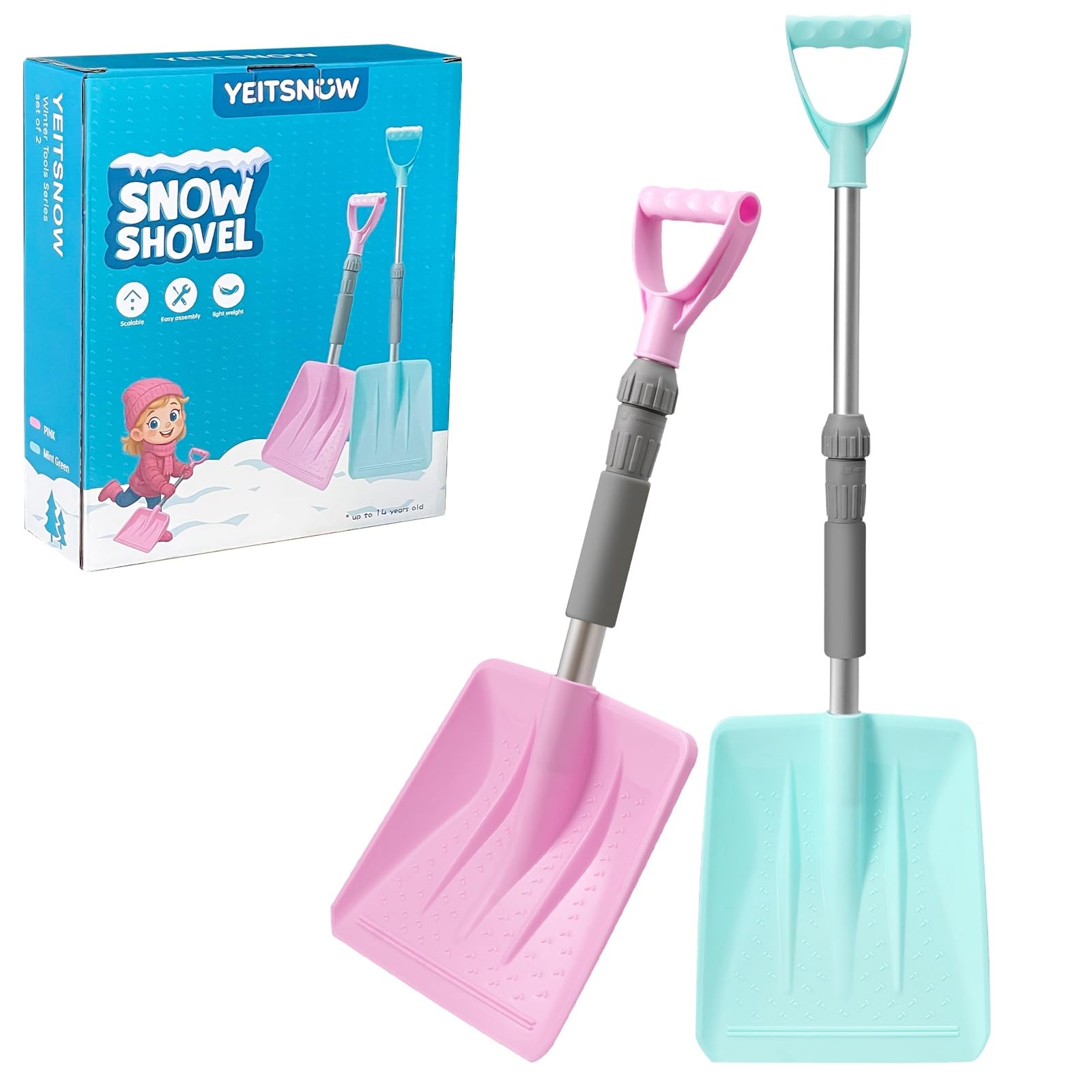 YEITSNOW Kids Snow Shovel Extendable Sand Shovels for Beach sold price at auction in Canada