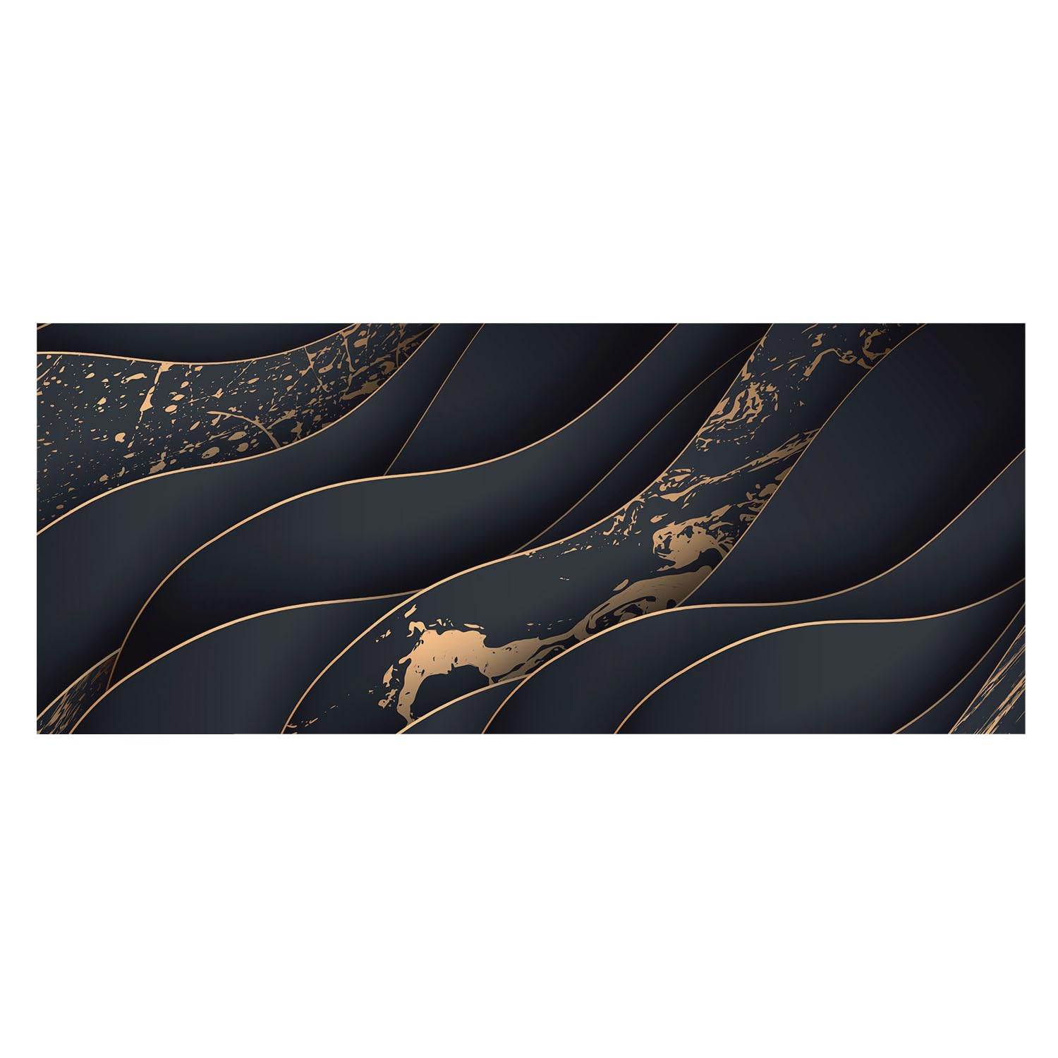 Ondas elegantes en papel pintado de tejido no tejido 250x104 cm para inspirar tu hogar