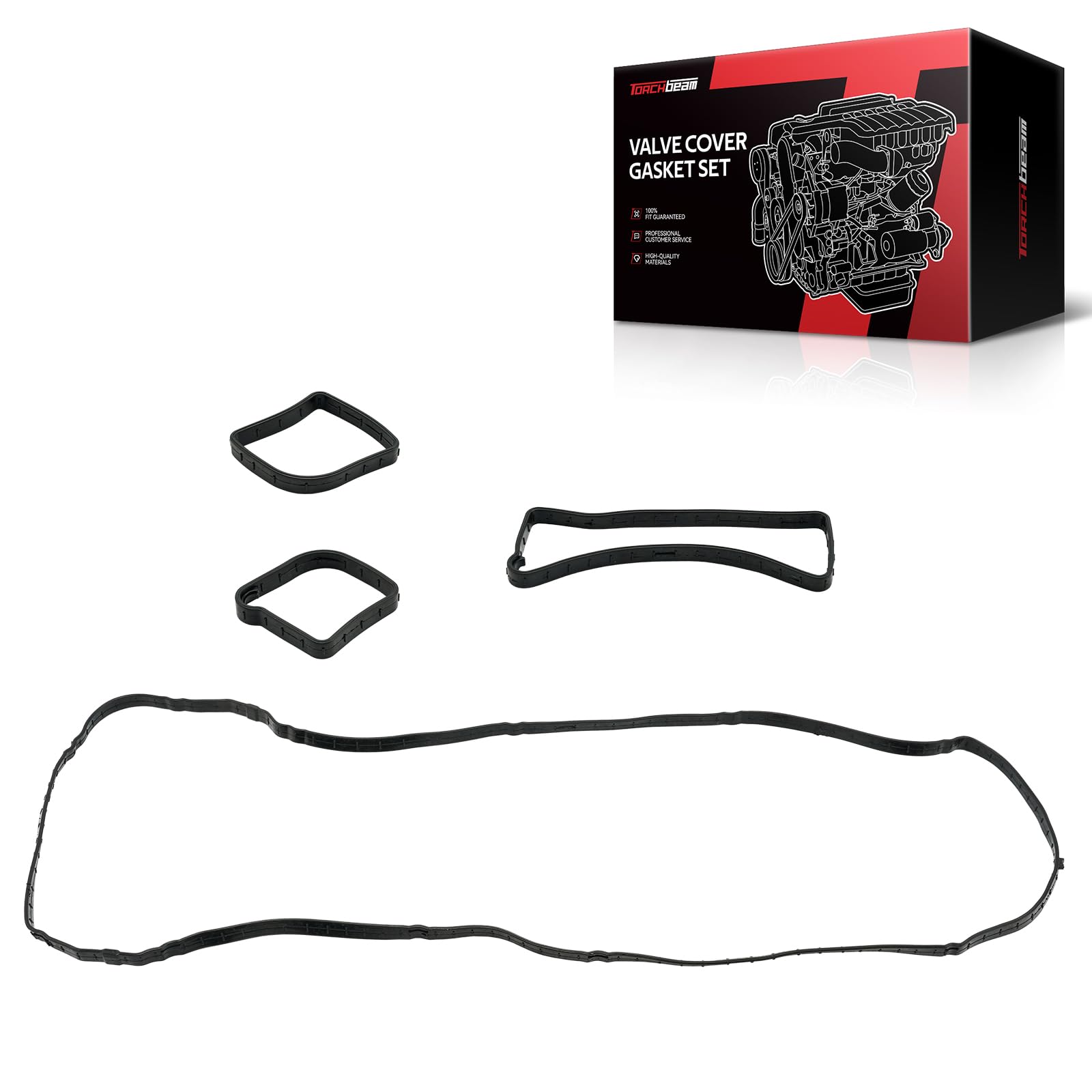 Torchbeam VS50639R-1 Valve Cover Gasket Set for Ford Fusion 2010-2020 2.5L